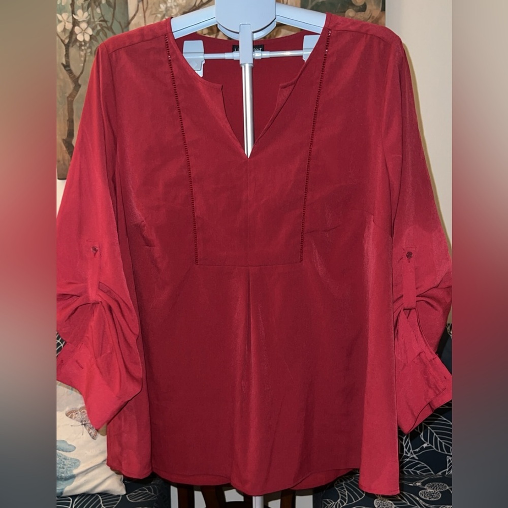 Lane Bryant - Red long Sleeve shirt - Picture 3 of 12